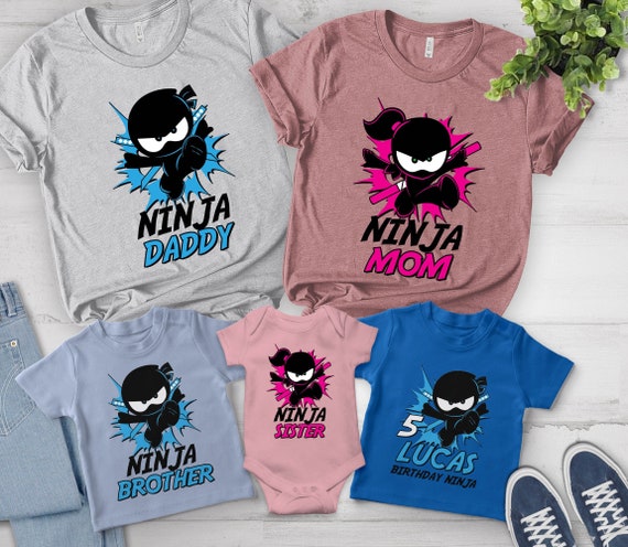 Personalized Ninja Kidz TV Birthday Shirt, Ninja Kidz Family Party  Matching, Ninja Family Shirt, Birthday Gifts for Kids H-02082208 