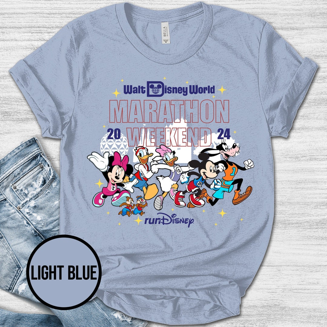 Rundisney Mickey and Friends Disney Shirt/disney Marathon Weekend 2024