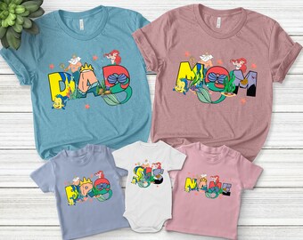 Ariel Shirts Ariel Birthday Shirt Matching Birthday Shirt - Etsy