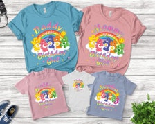 Grumpy Bear Care Bears Sweatshirt Birthday Shirt Cartoon Characters Rainbow  Classic Unisex Shirt - Limotees