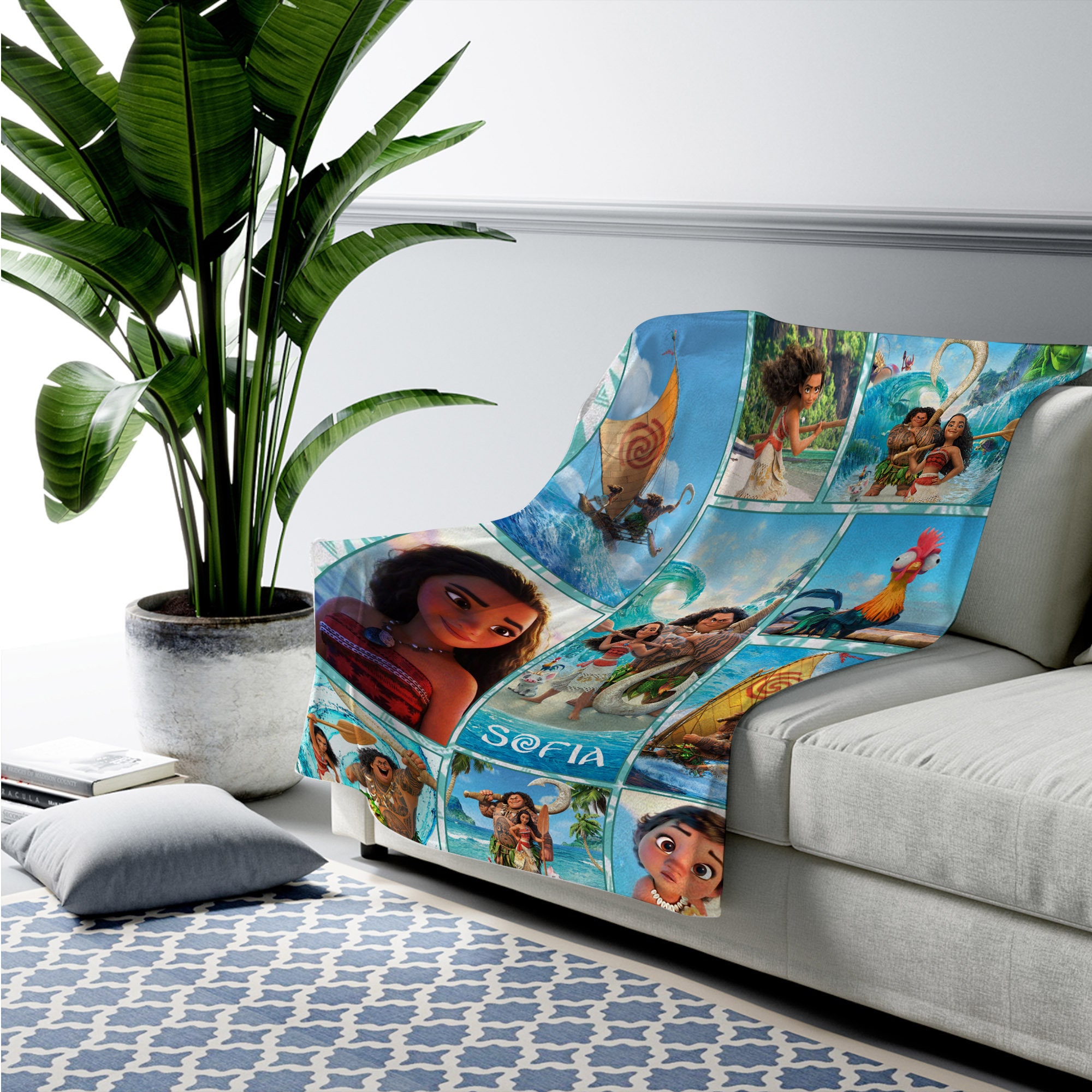 Moana throw blanket outlet
