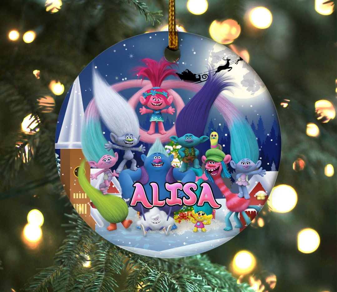 Trolls Christmas Ornament Personalized Trolls Ornament Poppy - Etsy
