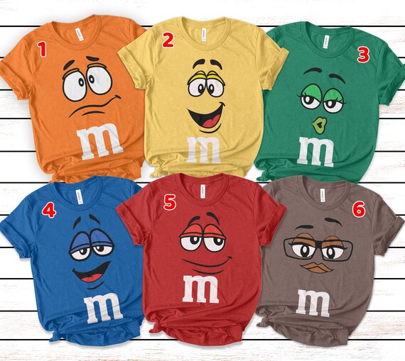  M&M Family Shirts - personalized group costumes, halloween  shirts for adults, matching halloween costumes for family, custom party  shirts, m&m shirt : Handmade Products