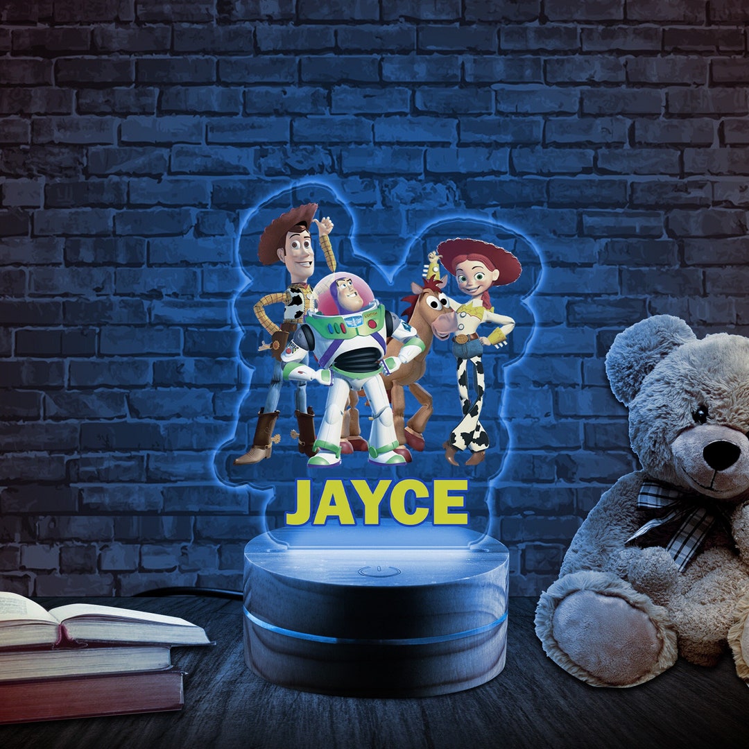 Toy Story Night Light Toy Story Customized Night Light Name Etsy