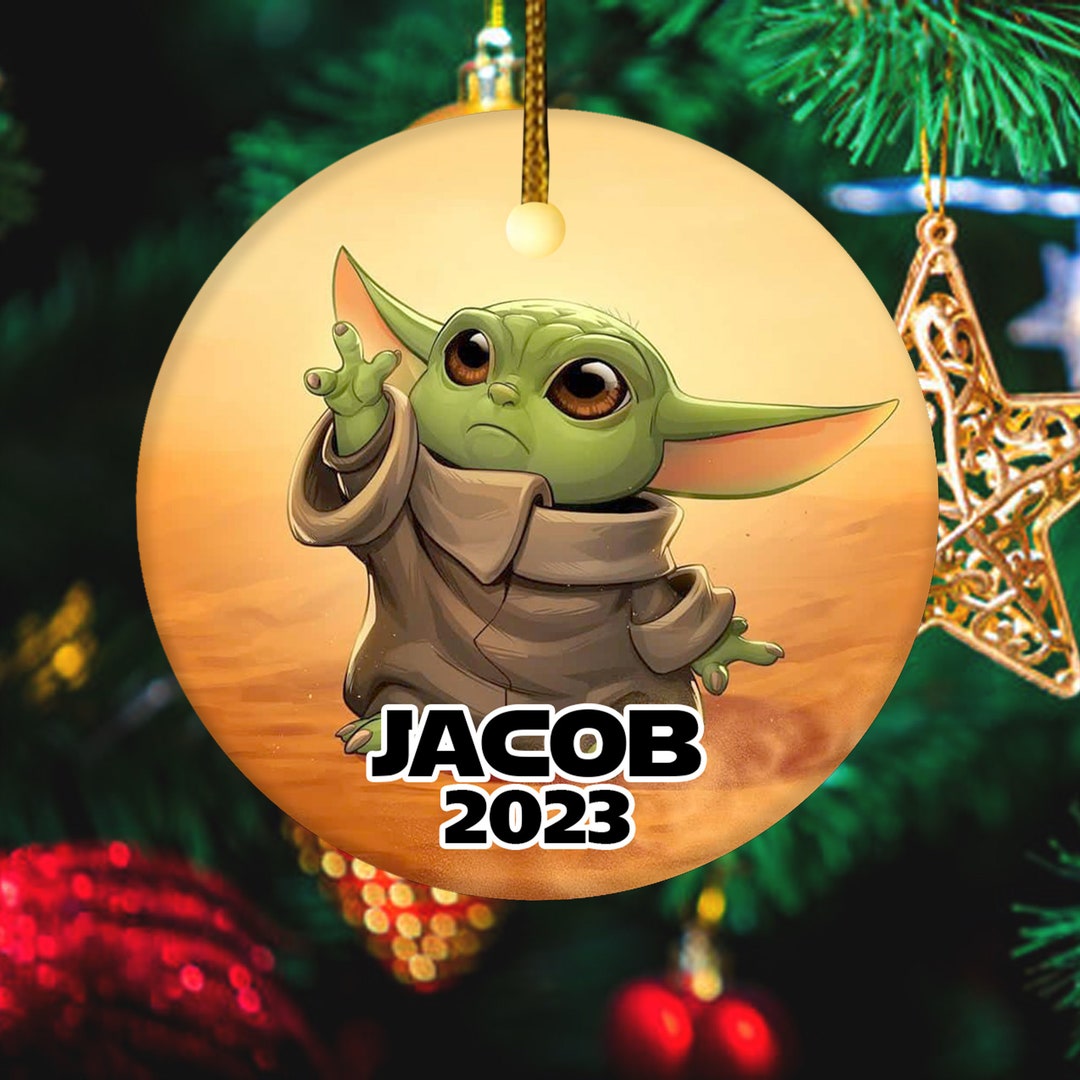 Baby Yoda Ornamentstar Wars Christmas Ornamentmandalorian Christmas Ornamentbaby Yoda