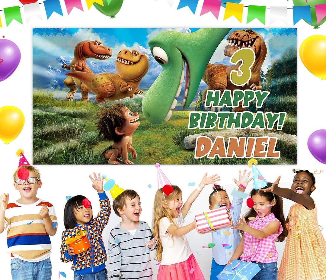 Good Dinosaur Family Birthday Backdrop/good Dinosaur Birthday Etsy