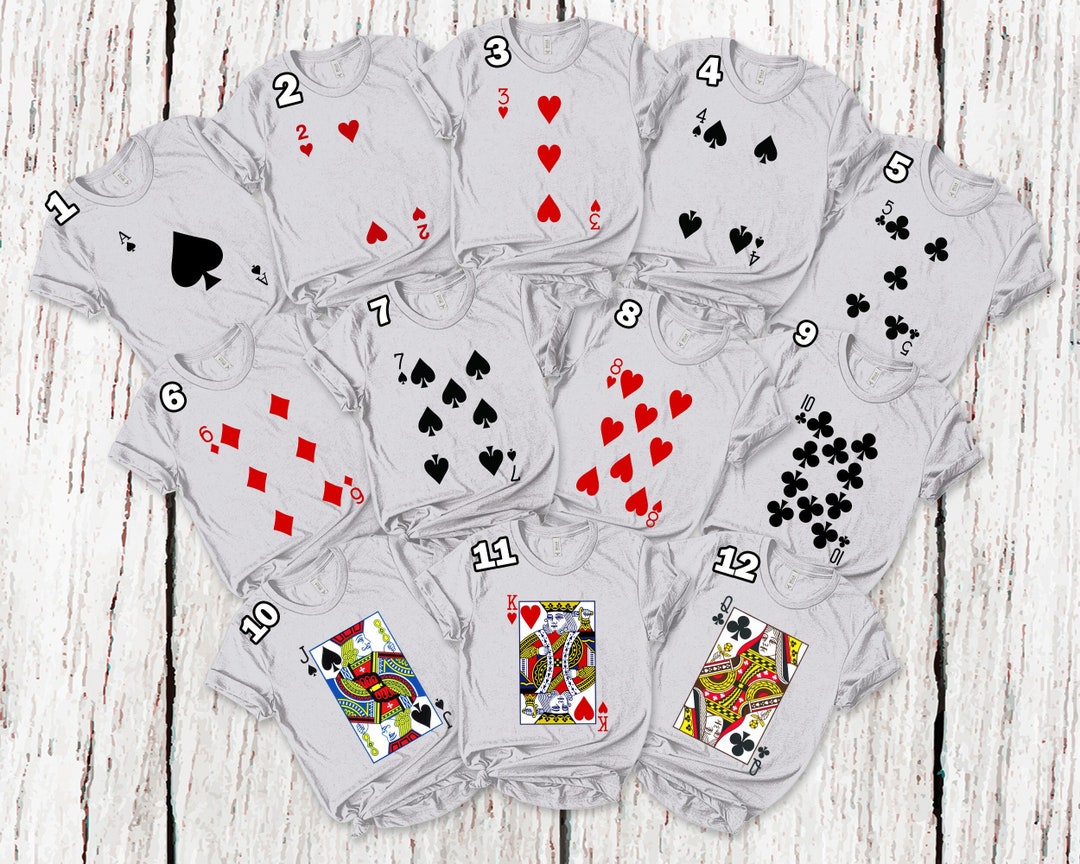 Deck of Cards Group Costume Shirts Poker Outfit Cards Etsy