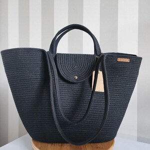Handmade Original Tress Rope Design Beach Bag – Lightweight Summer Tote for Vacation & Daily Use