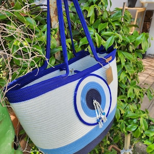 Handmade Original Tress Rope Design Beach Bag – Lightweight Summer Tote for Vacation & Daily Use