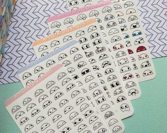 Emoji Annotation Stickers: Translucent Planner Stickers