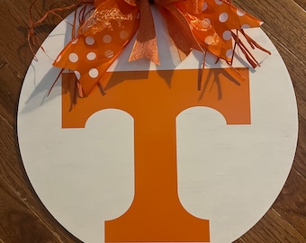UT Vols Door Hanger, Tennessee Door Decor, Welcome Tennessee Home ...