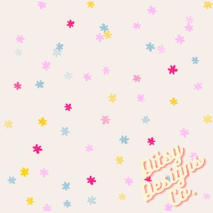 Micro Floral nahtloses Design, einfaches Blumenmuster, digitales nahtloses Design, Stoffdesign, nahtlose Datei, Girly Stoff, Blumenmuster