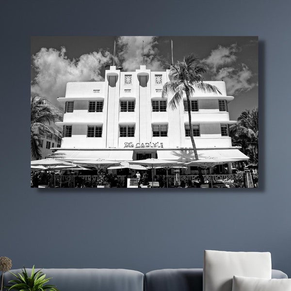 The Carlyle Hotel, South Beach. Wall art, decor, photo print, poster, travel