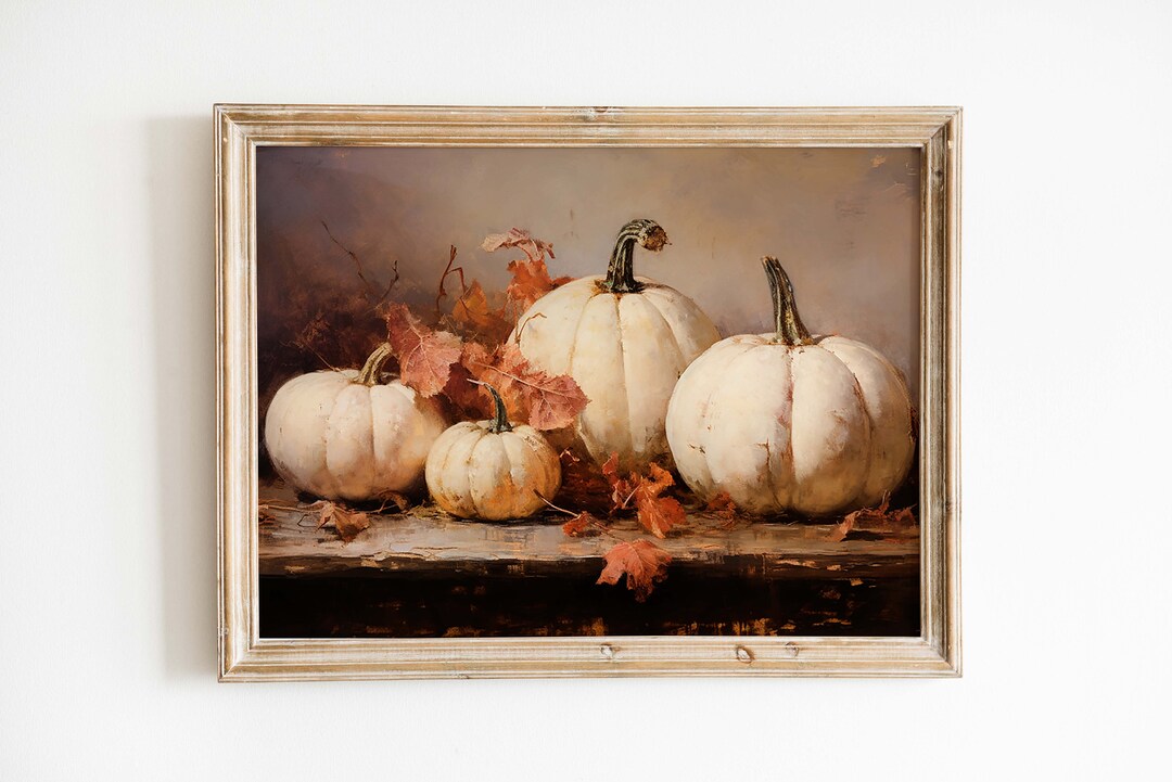 Autumn Pumpkins Wall Art Digital Download Halloween Print - Etsy