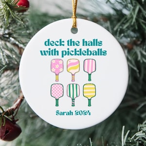 Pickleball Ornament Personalized Gift - Custom Ornament for Pickleball Lovers