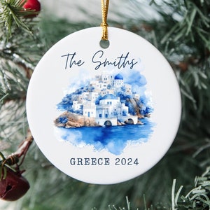 Griechische Inseln Ornament - personalisiertes Reiseandenken, individuelles Souvenirgeschenk