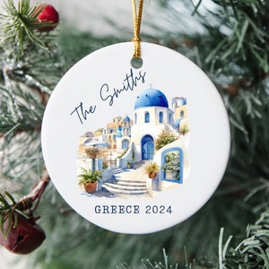 Griechische Inseln Ornament - personalisiertes Reiseandenken, kundenspezifisches Souvenir