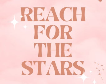 Cute Phone Wallpaper Bundle - You Are Worthy, Be Kind, Reach for the Stars - Lock Screen or Home Screen - Print for multi-function Wall Art