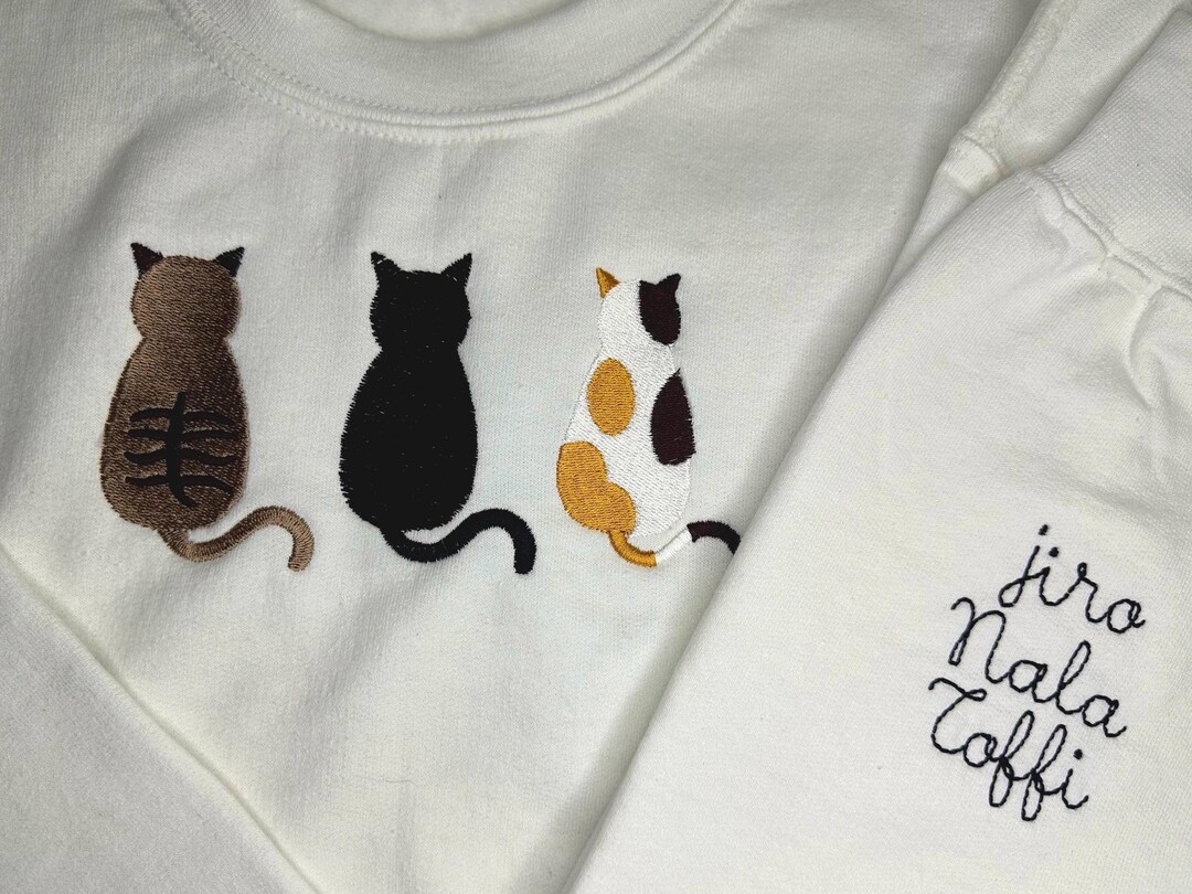 Review for Embroidered cat high neck sweater YV40762 main image 1