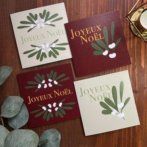 Pack of 4 Christmas Cards with Envelope - Greeting Cards - No Text/Blank Page - Merry Christmas - Holiday Season