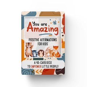Positive Affirmations For Kids: A 40-Card Deck to Empower Little People | Mindfulness gift for children, Encouragement Cards, Birthday gift