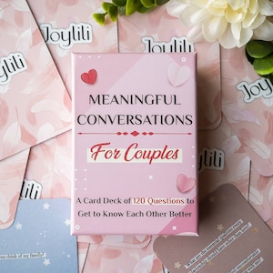 Meaningful Conversations for Couples | Intimate  Game in a lid box | 120 Engaging Questions to strenghten relationship