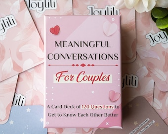 Meaningful Conversations for Couples | Intimate  Game in a lid box | 120 Engaging Questions to strenghten relationship
