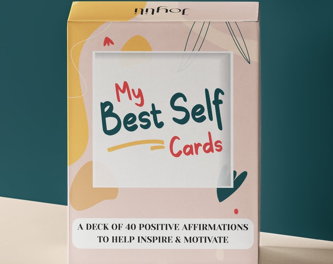 My Best Self Cards: A Deck of 40 Positive Affirmations to Help Inspire and Motivate | Mindfulness Gift for Her | Affirmation Cards for Women