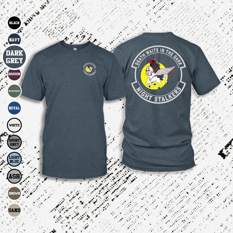160th Airborne Night Stalkers Soar A Death Waits in the Dark T-shirt ...