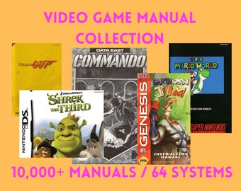 Ultimate Video Game Manuals Collection - Over 10,000 Manuals for 64 Classic Game Systems (Including Your Favorites!) in PDF Format