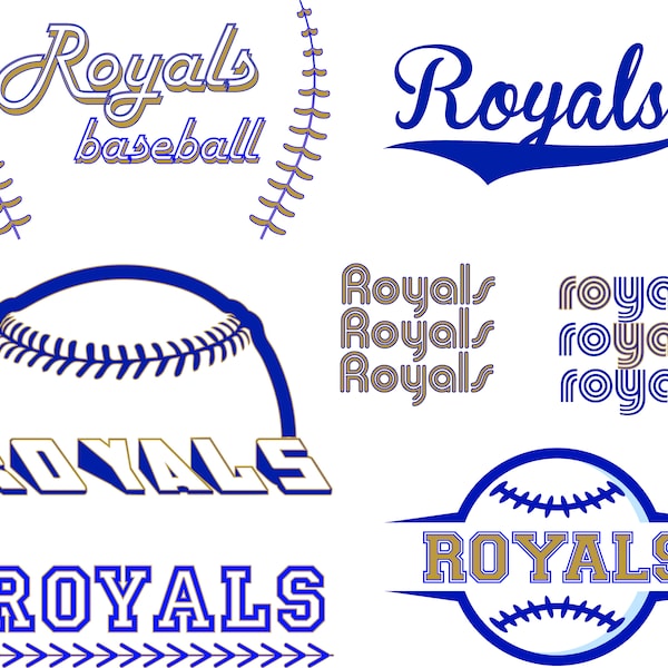 Royals SVG, Royals Retro SVG, Royals PNG, Digital Download, Cut File, Clipart, Sublimation Clipart (includes svg/png/dxf/jpeg files)