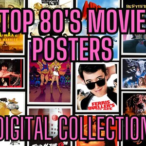 80's Movie Posters Collection Over 600 High-quality Digital Posters ...