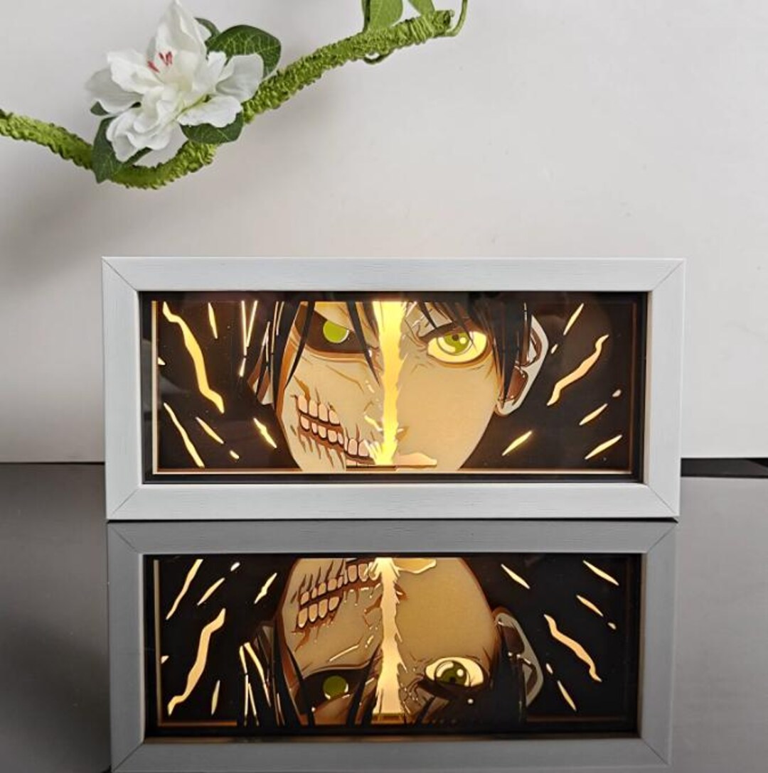 Shutterbox Anime Anime Paper Cut Lightbox, RGB Shadow Box Night Light, Manga Desk Lamp ...