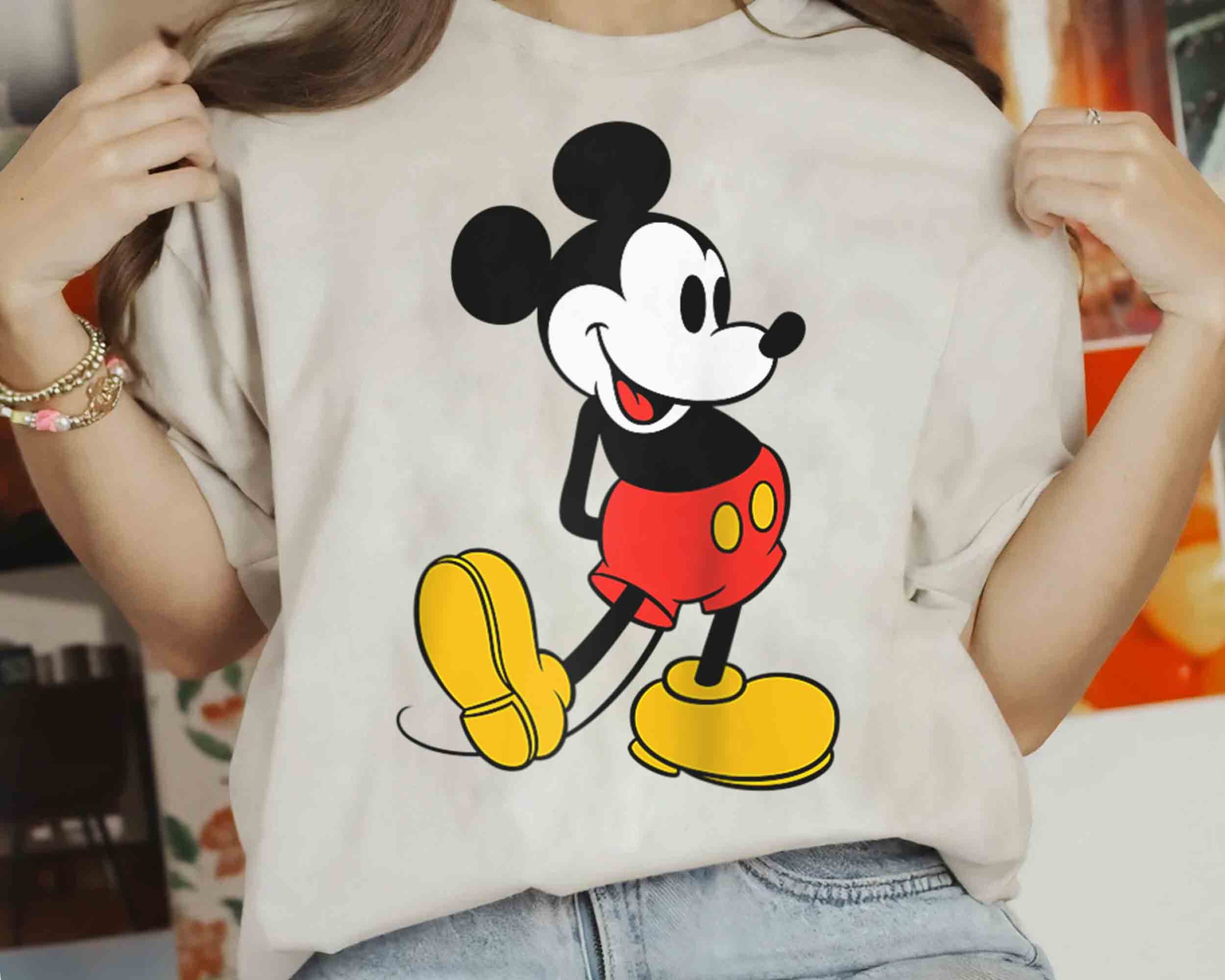 Mickey Mouse V Neck Etsy UK