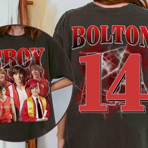 Disney High School Musical Troy Bolton 14 T-shirt portrait, t-shirt avec logo Disney East High, film Disney Channel, j&#39;aime Troy Bolton, voyage Disney