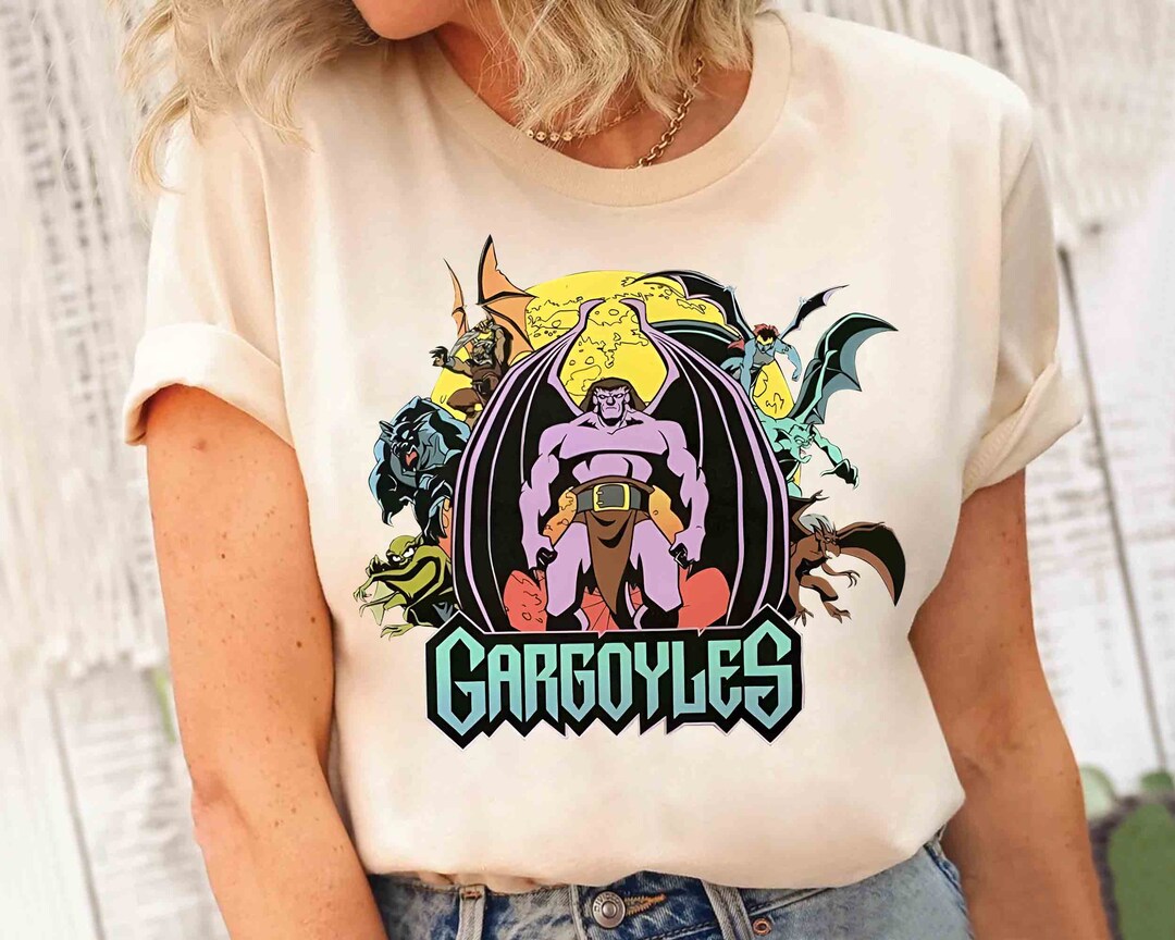 Disney Gargoyles Characters Group T-shirt, Gargoyles Rock and Roll 