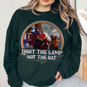 Muppet Christmas Carol Gonzo Rizzo Light The Lamp Not The Rat Shirt, Disney Mickey&#39;s Very Merry Xmas Party Tee, Disneyland Holiday Trip Gift