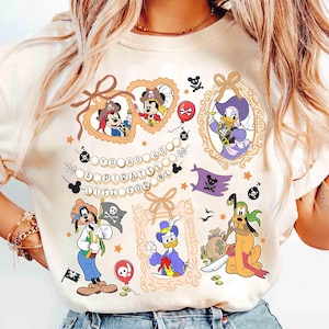 Coquette Bows Watercolor Disney Pirates Shirt, Yo Ho Yo Ho A Pirate&#39;s Life for Me Mickey & Friends Disney Cruise Shirt, Family Cruise Tees