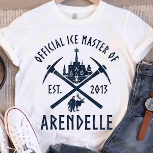 Disney Frozen Official Ice Master Of Arendelle Est 2013 T-shirt, Disney Kristoff Sven Tee, Disneyland Magic Kingdom Family Vacation Trip