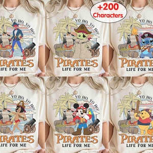 Customize Disney Pirates Shirt, Yo Ho Yo Ho A Pirate&#39;s Life for Me Tee, Mickey & Friends Disney Cruise Line Shirt, Family Cruise Trip Tee