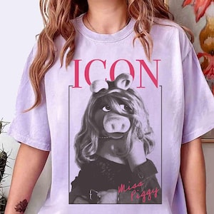 Disney Muppets Show Miss Piggy Icon Poster Retro Shirt, Cute Miss Piggy Tee, Magic Kingdom WDW Disneyland Family Holiday Vacation 2025 Trip