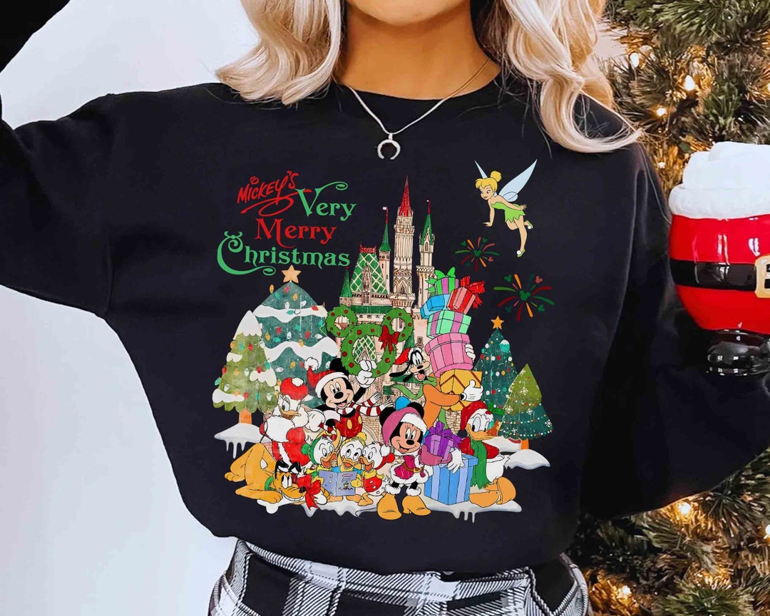 Mickey's Very Merry Christmas Party Matching Tshirt, Disney Santa