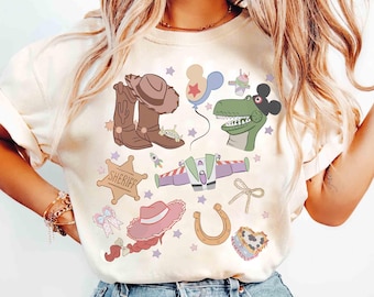 Retro Sie haben einen Freund in mir Toy Story Comfort Farben Shirt, Toy Story Shirt, Disney Pixar Shirt, Woody Buzz Toy Story Party Shirt