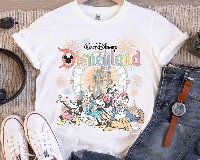 Vintage Disneyland Comfort Colors-skjorta, Disneyland Resort, Retro Vintage Disney-skjorta, Disney-familjematchskjorta, Disneyworld-skjorta bild 5