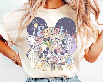 Comfort Colors® Mickey & Friends Epcot Center Since 1982 Shirt, Disney Epcot World Tour Tee, Epcot Travel Around The World, Family Gifts