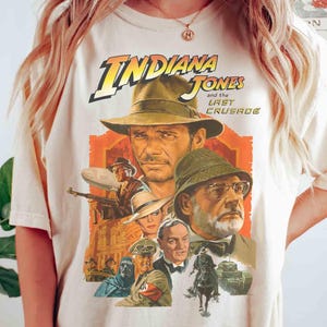 Disney Retro 90s Indiana Jones Adventure Movie Disneyland 1995 Retro Shirt, WDW Magic Kingdom Disneyland Family Vacation Holiday Gift