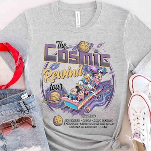 Comfort Color Mickey & Friends Guardians Of The Galaxy Cosmic Rewind Shirt, Disney Ride Team Matching Tee, Epcot Center Family 2026 Trip image 4