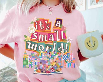 Camiseta Retro Patel "Es un mundo pequeño", camiseta de viaje al parque Fantasyland, camiseta Disney Dreams, camiseta familiar a juego de Disneyland, vacaciones familiares 2026