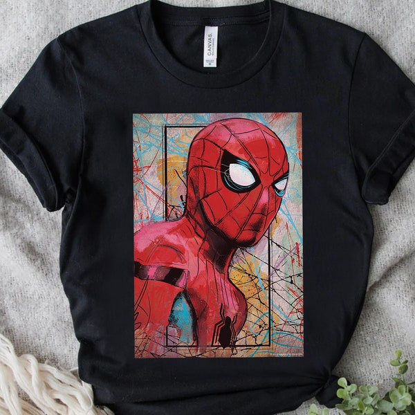 Marvel Spider-Man Far From Home Poster Vintage Retro Shirt, MCU Fans Gift, Unisex T-shirt Family Birthday Gift Adult Kid Toddler Tee