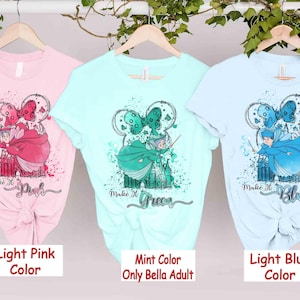 Disney Castle Watercolor Good Fairies Flora Fauna Merryweather T-shirt, Sleeping Beauty Characters Tee, Magic Kingdom Family Holiday Trip
